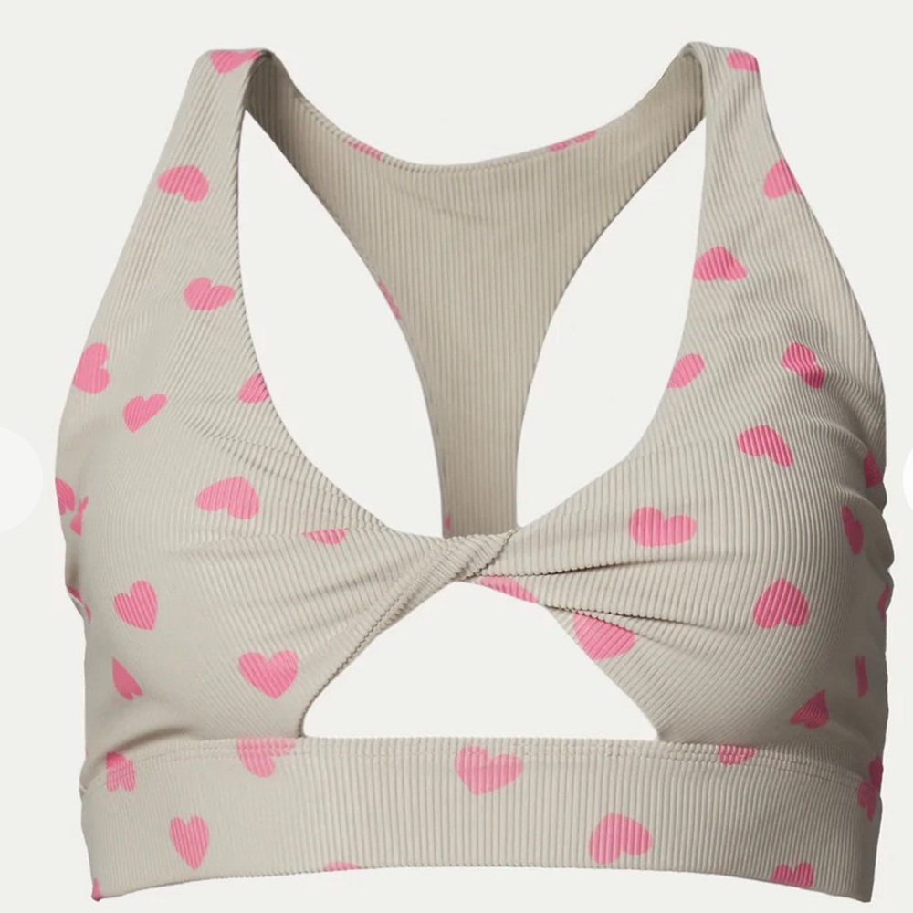 Beach Riot heart twist top